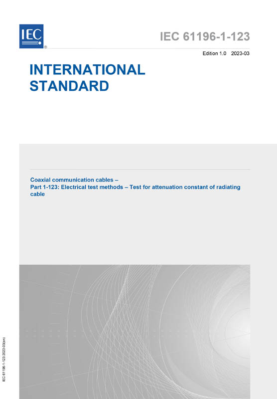 Cover IEC 61196-1-123:2023